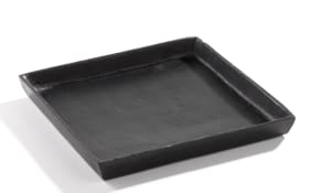 Platte aus Aluminium in schwarz, 25 cm
