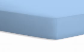 Spannbetttuch Jersey, hellblau, 100 x 200 cm