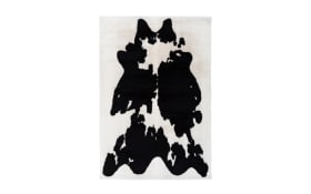 Hochflorteppich Rabbit Animal 500 in schwarz-weiß, 120 x 160 cm