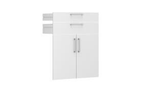 Schubladen-Türen-Set Homebase in weiß Hochglanz, 83,6 cm