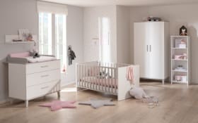 Babyzimmer Nils in kreideweiß, 2-türiger Kleiderschrank