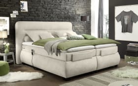 Boxspringbett Evolution 3 in sand, mit 2 viskoelastischen Toppern, Liegefläche ca. 180 x 200 cm