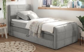Boxspringbett Kuba 1 in schlamm, mit Bettkasten, inklusive Komfortschaum-Topper, , Liegefläche ca. 100 x 200 cm