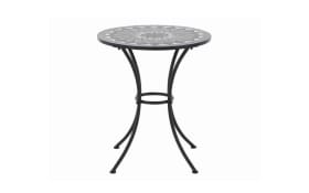 Bistrotisch Como, Fläche in Keramik dunkelgrau, Durchmesser ca. 60 cm