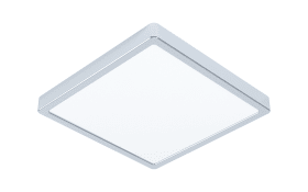 LED-Deckenleuchte Fueva 5 in chromfarbig, 28,5 x 28,5 cm