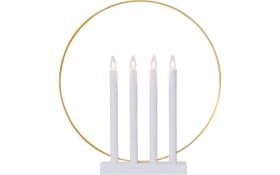 Dekoleuchte Kerzenständer Glory in weiß, 45 cm