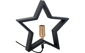 Dekoleuchte Lysekil Stern zum Aufstellen in schwarz, 29 cm
