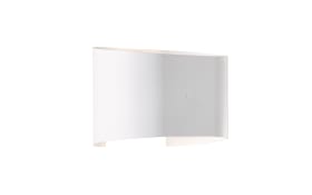 LED-Wandleuchte Wall IP44 in weiß matt, 18 x 12 cm
