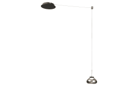 LED-Pendelleuchte Arabella, grau, 14 cm