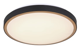 LED-Deckenleuchte Sammi CCT in schwarz/messing, 30 cm
