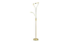 LED-Standleuchte Sonja in goldfarbig, 180 cm
