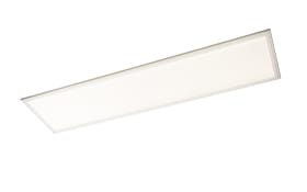 LED-Deckenleuchte Sina in weiß/aluminium, 120 x 30 cm