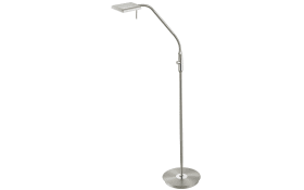 LED-Standleuchte Bergamo, nickel matt, 135 cm