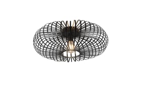 Deckenleuchte Johann in schwarz, 50 cm