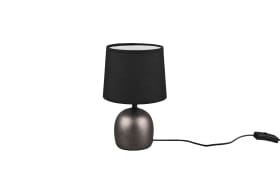 Tischleuchte Malu in schwarz/nickel matt