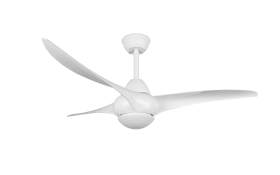 LED-Deckenleuchte/Ventilator Alesund in weiß, 115,5 cm