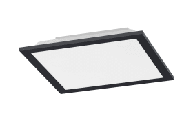 LED-Deckenleuchte Flat CCT in schwarz, 29,5 x 29,5 cm