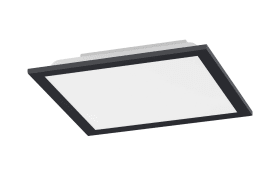LED-Deckenleuchte FLAT in schwarz, 29,5 x 29,5 cm