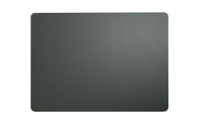 Tischset grau plum aus Kunstleder