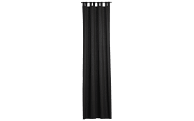 Schlaufenschal Milano mit Schienenband in schwarz, 135 x 255 cm