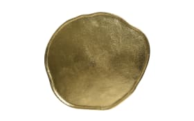 Teller aus Aluminium in gold, 40 cm