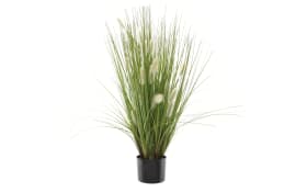 Gras in Topf aus Kunststoff in grün/weiß, 50 cm