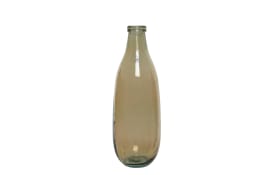 Vase aus Recycle-Glas in natural, 40 cm