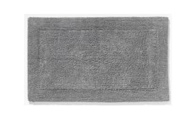 Badteppich in silber, 60 x 90 cm