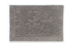 Badteppich aus Baumwolle in taupe, 70 x 120 cm