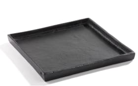 Platte aus Aluminium in schwarz, 30 cm