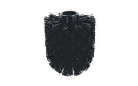 WC Ersatzbürstenkopf in schwarz, 7,5 cm