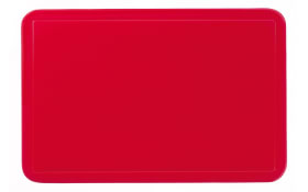 Tischset Uni in rot, 28.5 x 43.5 cm