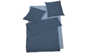 Bettwäsche Mako Satin Select in nachtblau, 135 x 200 cm
