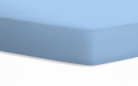 Spannbetttuch Jersey in hellblau, 100 x 200 cm