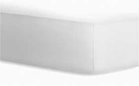 Boxspringspannbetttuch in weiß, 180 x 200 x 40 cm 
