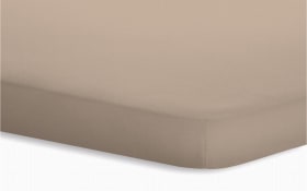 Topperspannbetttuch Jersey-Elasthan in taupe, 180 x 200 x 5 cm
