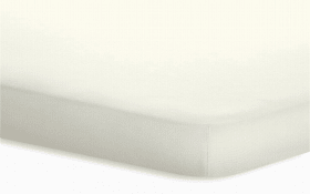 Topperspannbetttuch Jersey-Elasthan in wollweiß, 180 x 200 x 5 cm