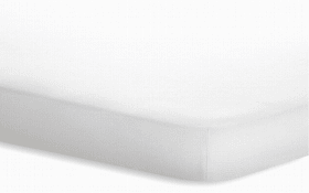 Topperspannbetttuch JERSEY ELASTHAN in weiß, 140 x 200 cm 
