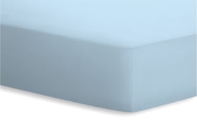 Spannbetttuch Jersey-Elasthan in aqua, 90 x 190 x 25 cm
