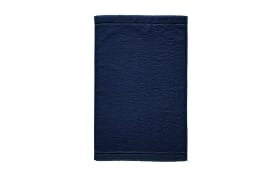 Gästetuch in nachtblau aus Baumwolle, 30 x 50 cm