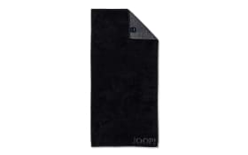 Handtuch Classic Doubleface aus Baumwolle in schwarz, 50 x 100 cm