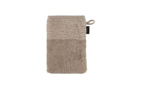 Waschhandschuh Two-Tone in sand, 16 x 22 cm