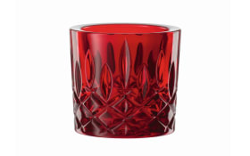 Teelichthalter Noblesse in rot, 6,6 cm