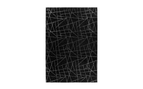 Teppich Bijou 125 in schwarz/silber, ca. 80 x 150 cm