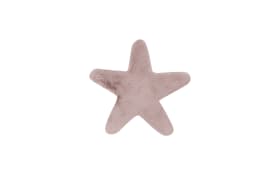 Hochflorteppich Star in rosa, 60 x 63 cm
