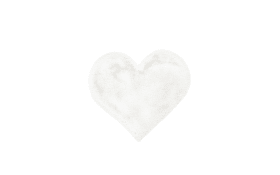 Hochflorteppich Heart 1225 in weiß, 60 x 70 cm