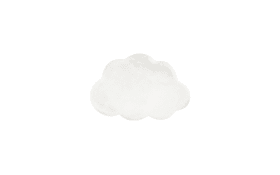Hochflorteppich Cloud in weiß, 60 x 90 cm