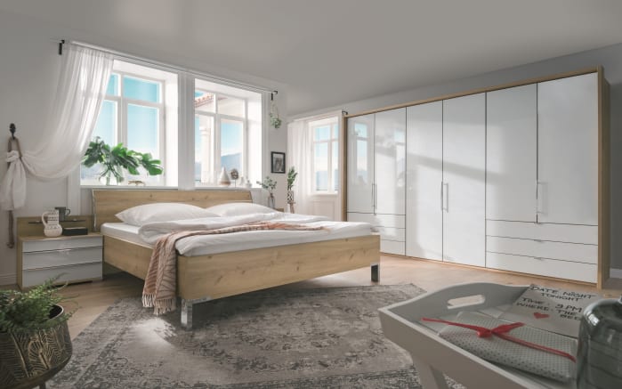 Schlafzimmer Loft in weiß/Bianco EicheNachbildung online