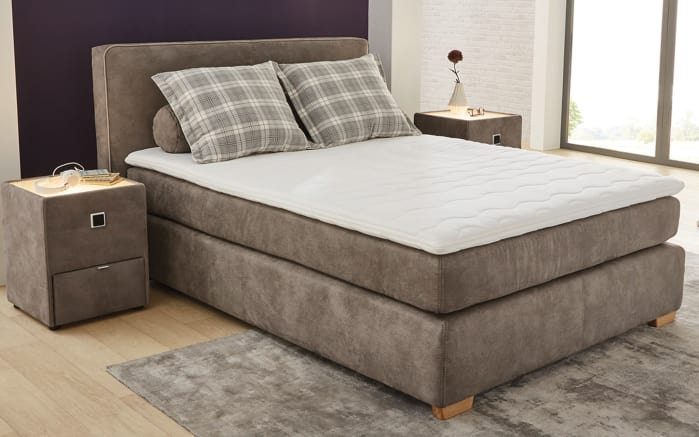 Boxspringbett Linda In Braun 140 X 200 Cm Online Bei Hardeck Kaufen